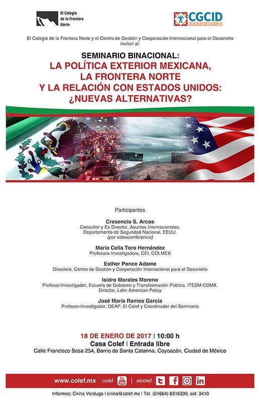 La política exterior mexicana, la frontera norte y la relación con Estados Unidos: ¿nuevas alternativas?